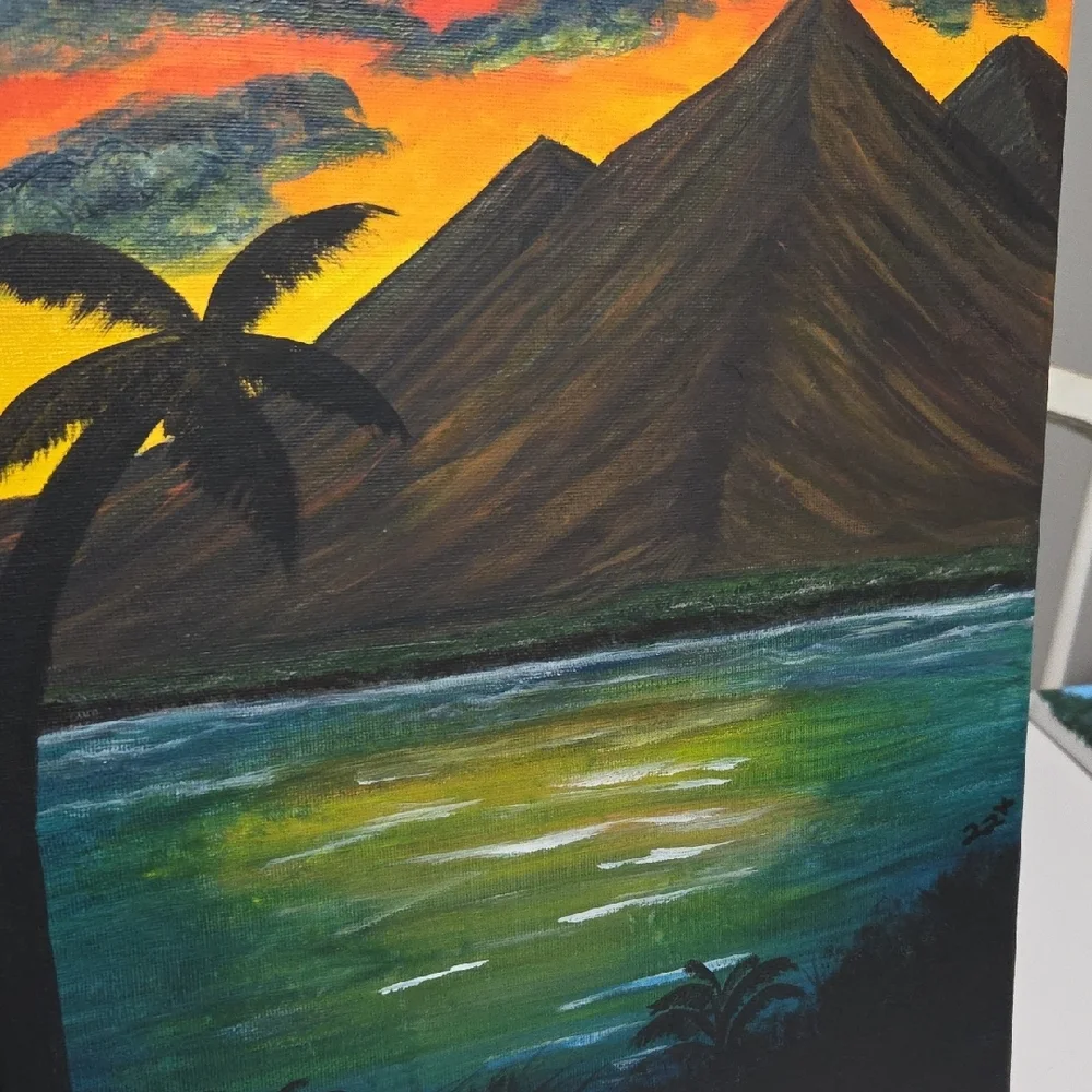 Tropical Sunset🎨 - Original Artwork